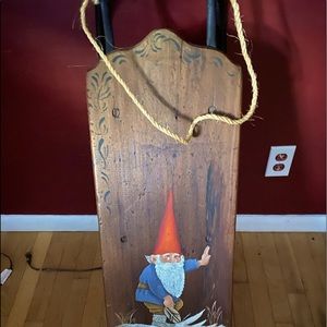 Painted antique sled